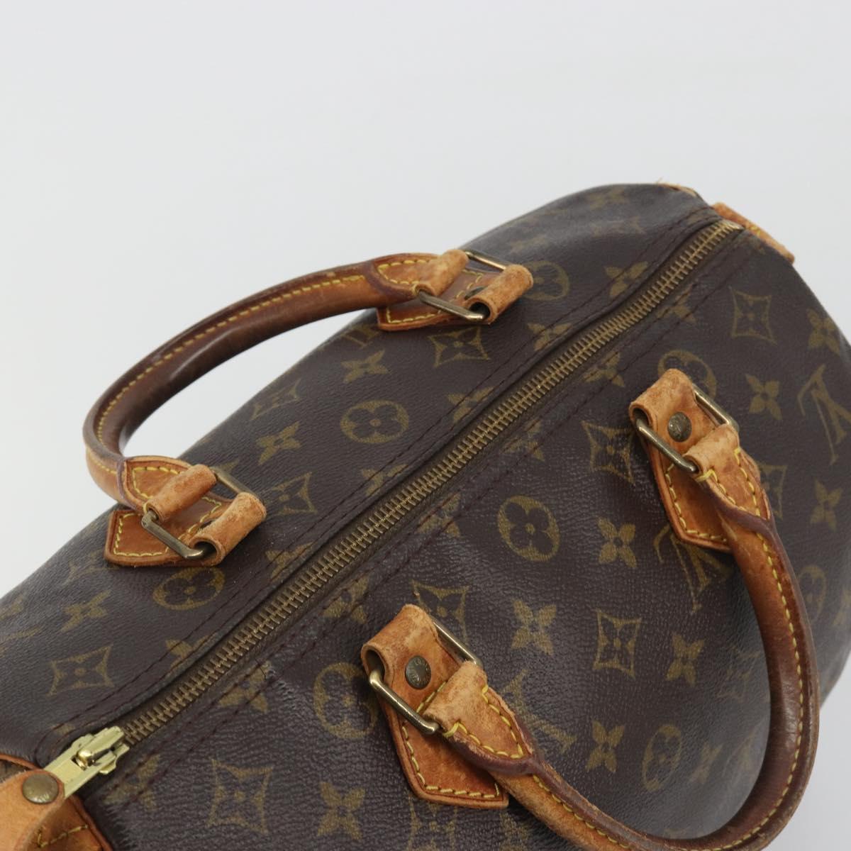 LOUIS VUITTON Monogram Speedy 30 Hand Bag M41526 LV Auth ep15249