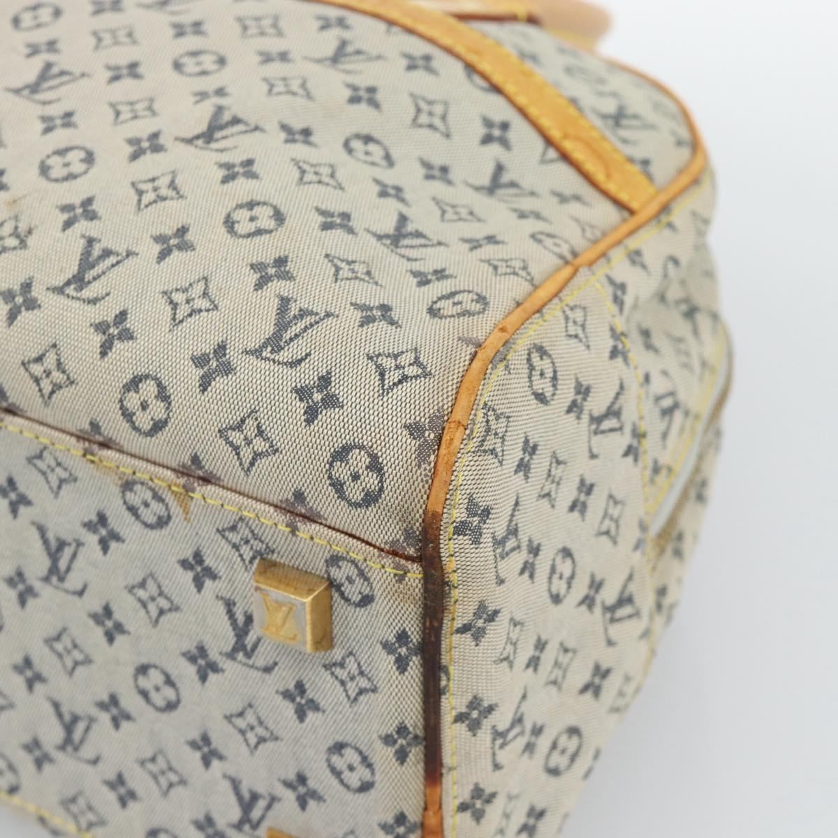 LOUIS VUITTON Monogram Mini Marie Hand Bag Blue M92003 LV Auth ep15252