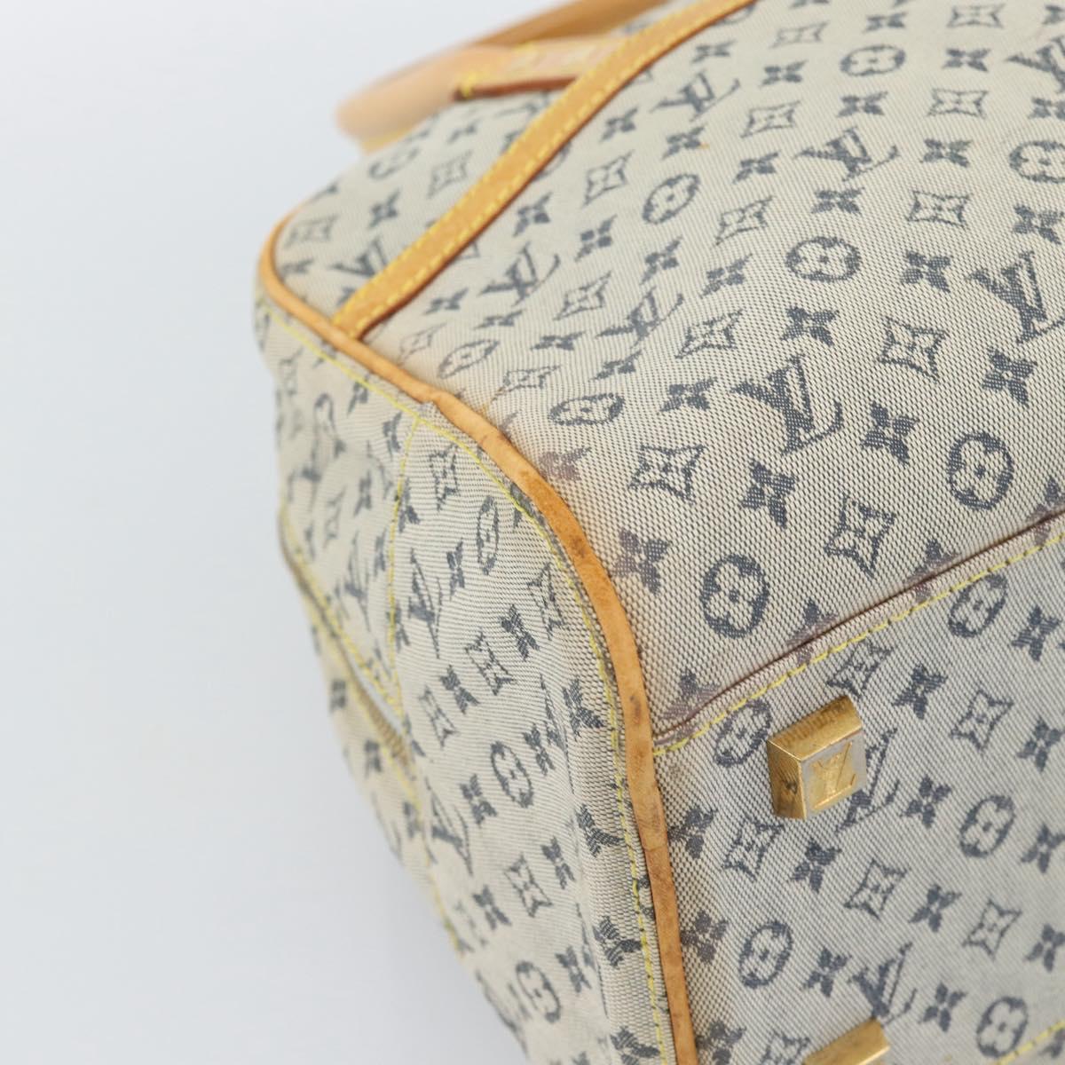LOUIS VUITTON Monogram Mini Marie Hand Bag Blue M92003 LV Auth ep15252