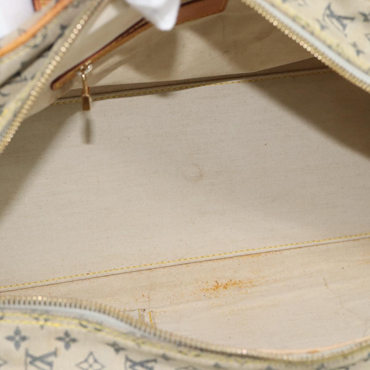 LOUIS VUITTON Monogram Mini Marie Hand Bag Blue M92003 LV Auth ep15252