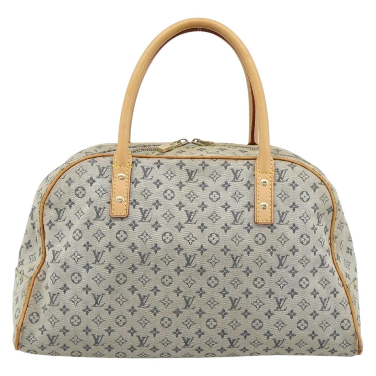 LOUIS VUITTON Monogram Mini Marie Hand Bag Blue M92003 LV Auth ep15252
