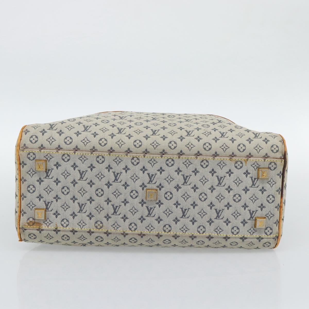 LOUIS VUITTON Monogram Mini Marie Hand Bag Blue M92003 LV Auth ep15252