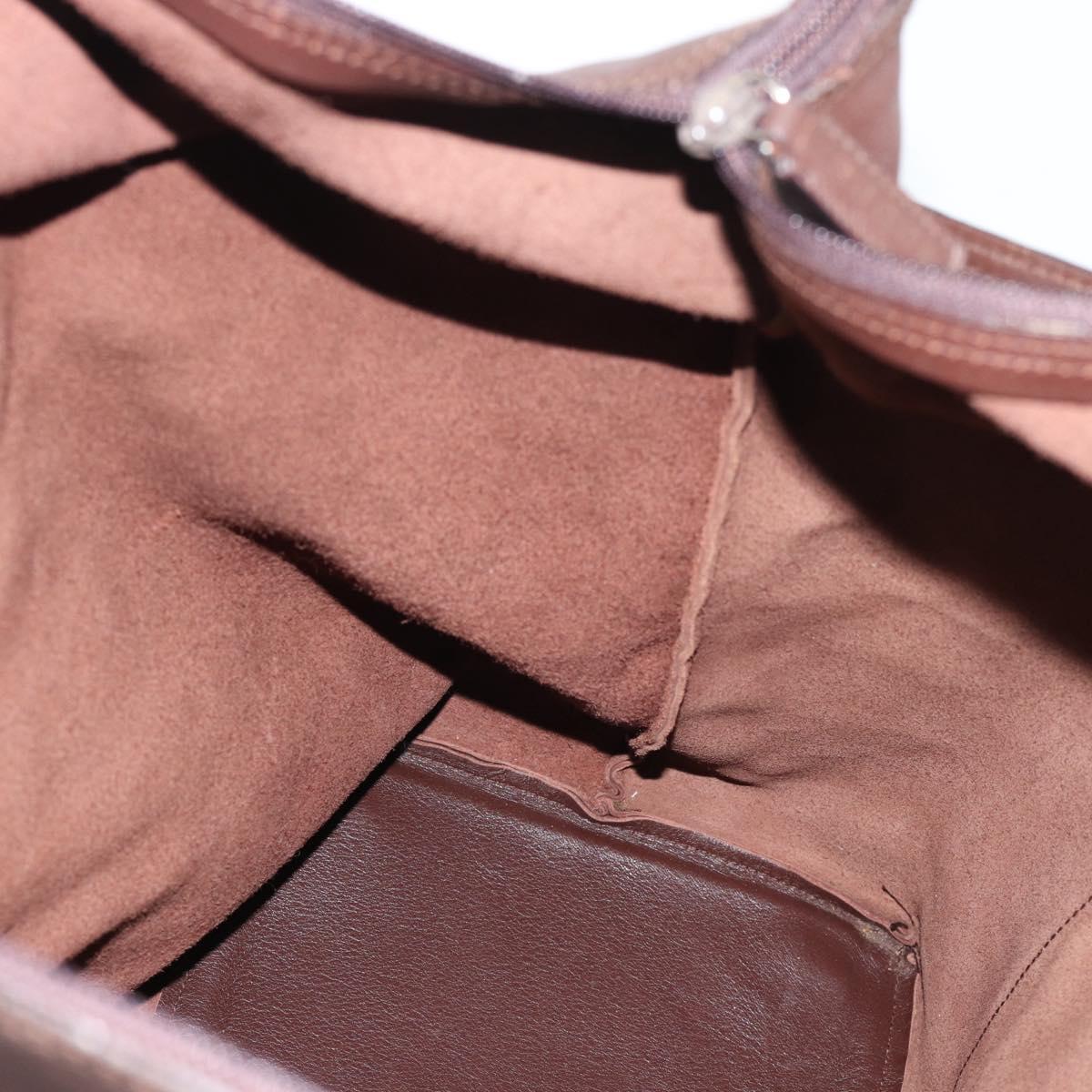 GUCCI Boston Bag Leather Brown 019 2048 3170 00 Auth ep15256