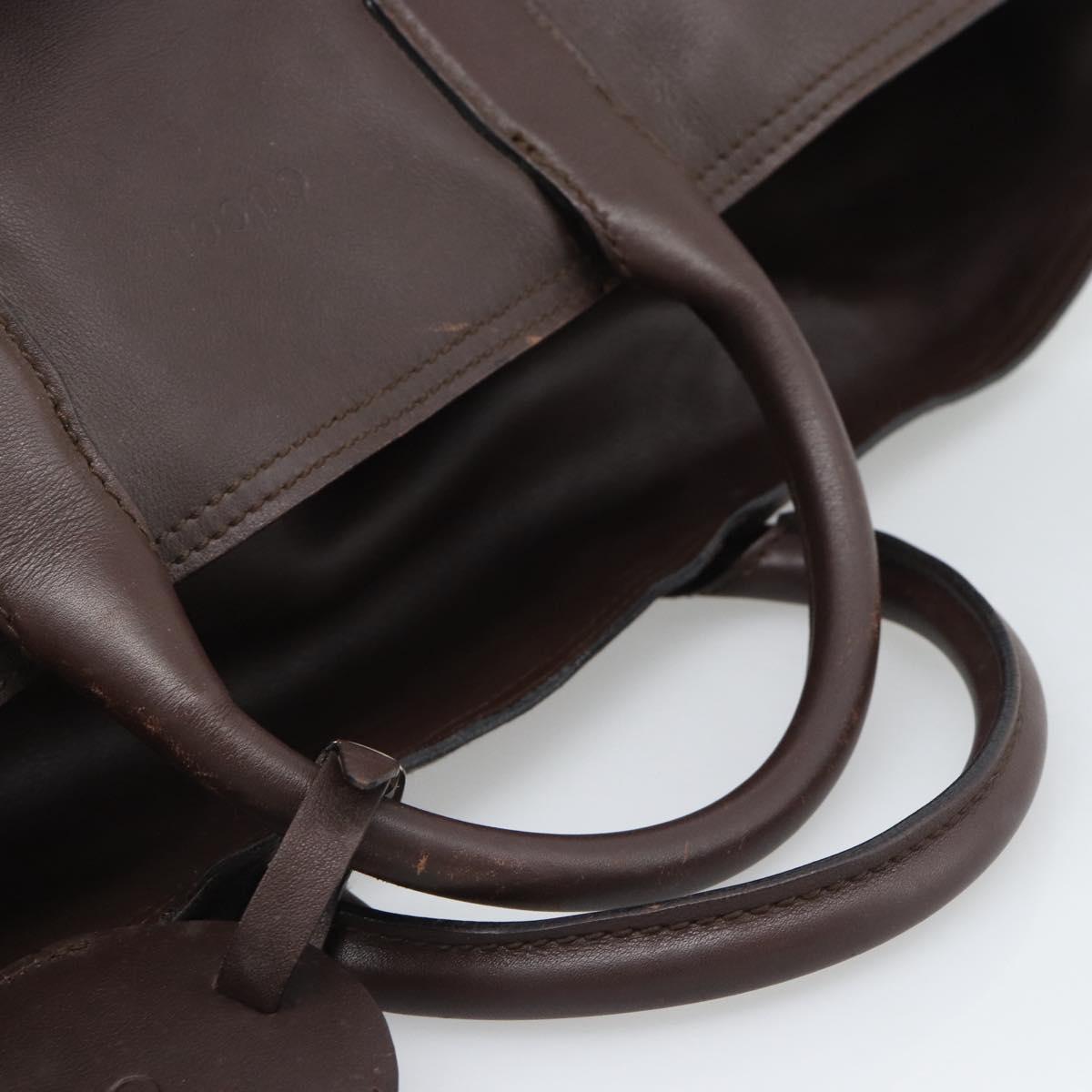 GUCCI Boston Bag Leather Brown 019 2048 3170 00 Auth ep15256