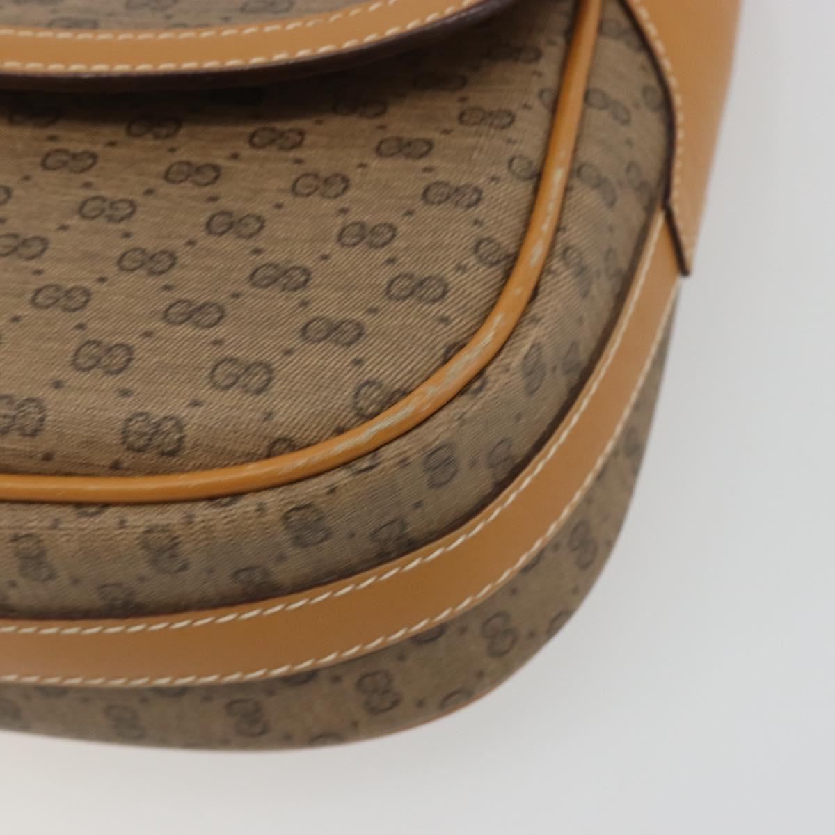 GUCCI Micro GG Supreme Shoulder Bag PVC Beige Gold 001 084 0914 Auth ep15257