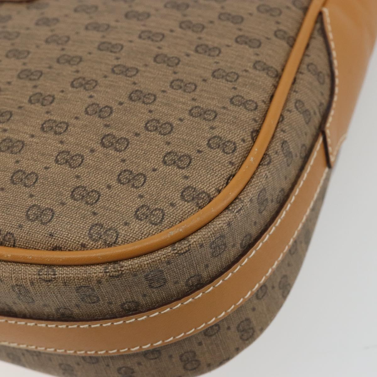 GUCCI Micro GG Supreme Shoulder Bag PVC Beige Gold 001 084 0914 Auth ep15257