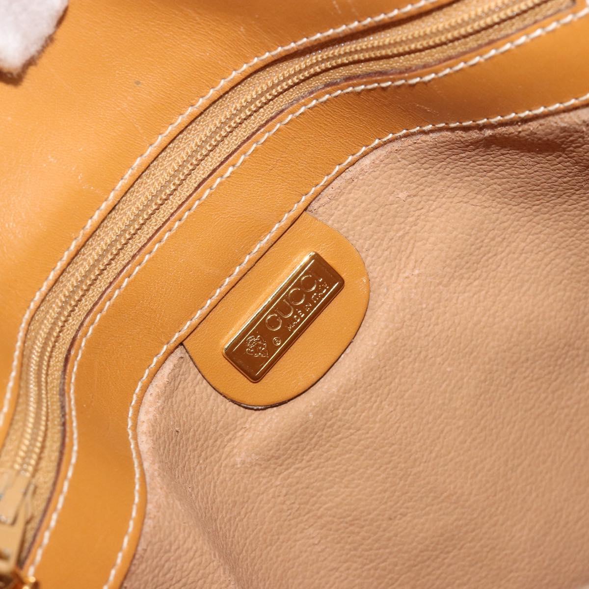 GUCCI Micro GG Supreme Shoulder Bag PVC Beige Gold 001 084 0914 Auth ep15257