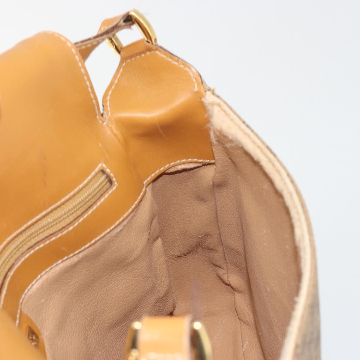 GUCCI Micro GG Supreme Shoulder Bag PVC Beige Gold 001 084 0914 Auth ep15257