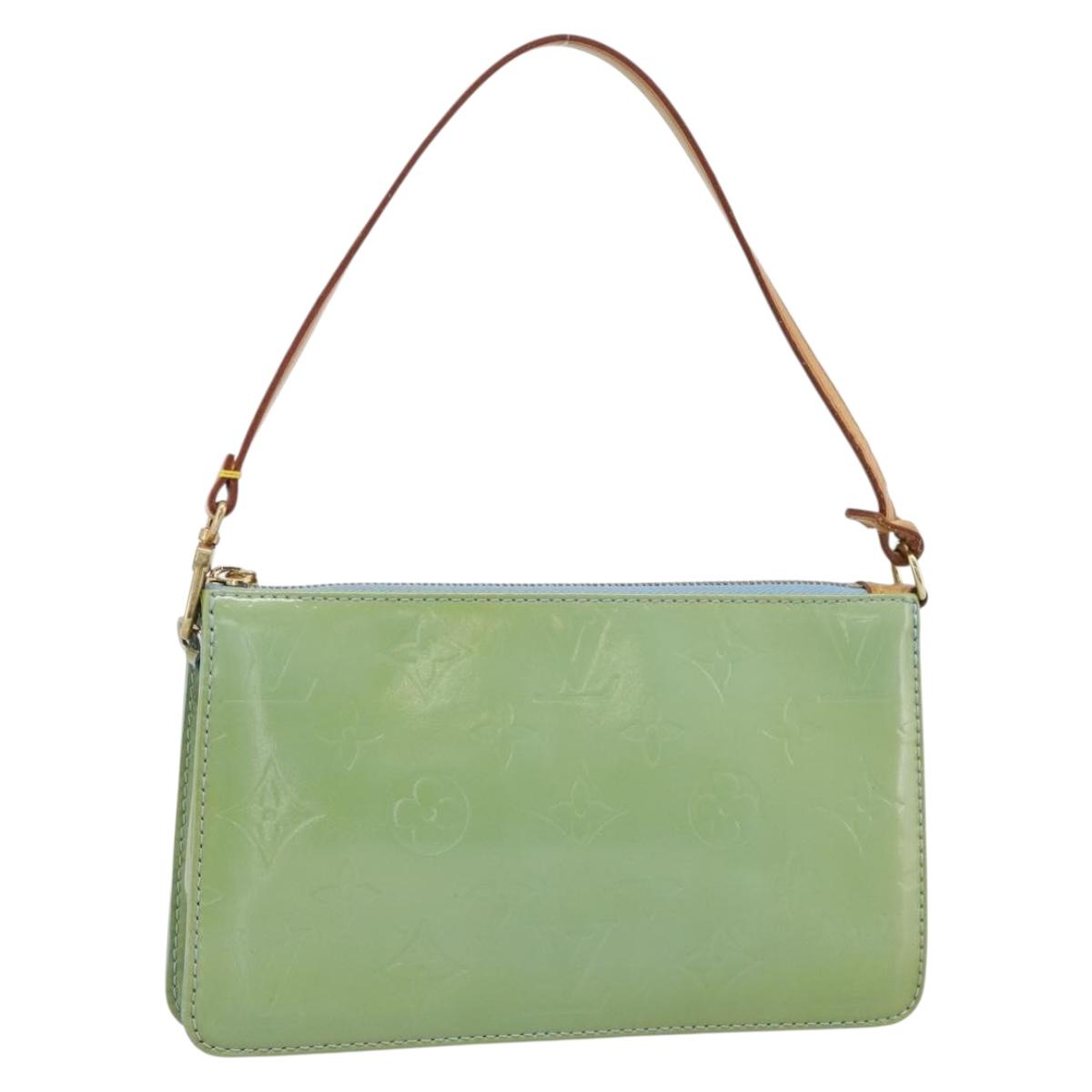 LOUIS VUITTON Monogram Vernis Lexington Accessory Pouch Blue M91011 Auth ep15271