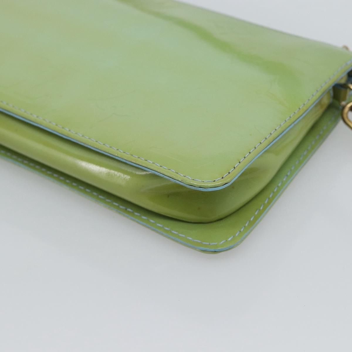 LOUIS VUITTON Monogram Vernis Lexington Accessory Pouch Blue M91011 Auth ep15271