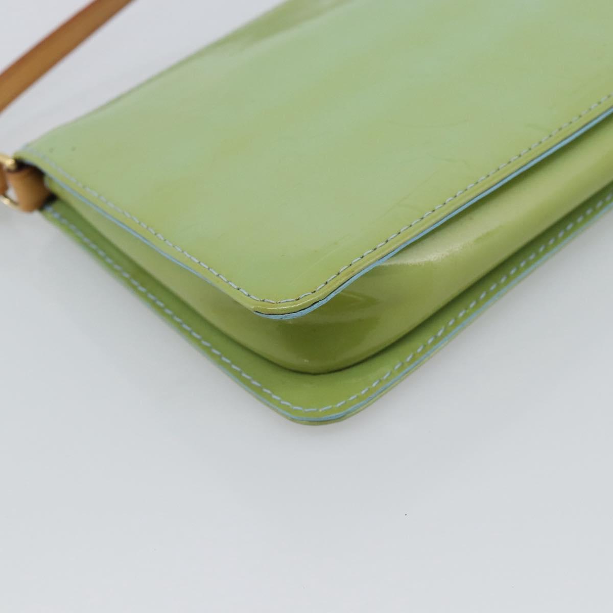 LOUIS VUITTON Monogram Vernis Lexington Accessory Pouch Blue M91011 Auth ep15271