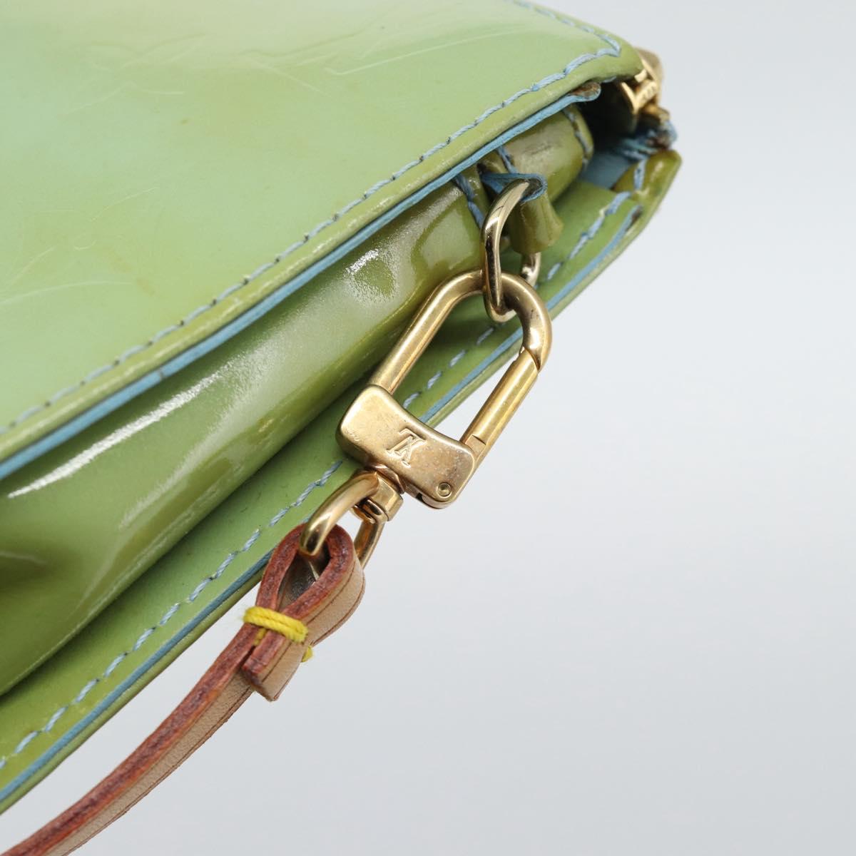 LOUIS VUITTON Monogram Vernis Lexington Accessory Pouch Blue M91011 Auth ep15271