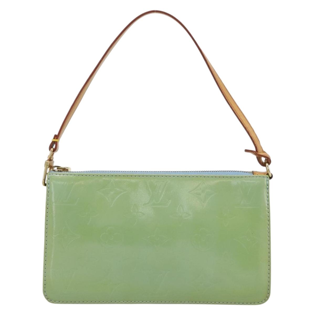 LOUIS VUITTON Monogram Vernis Lexington Accessory Pouch Blue M91011 Auth ep15271