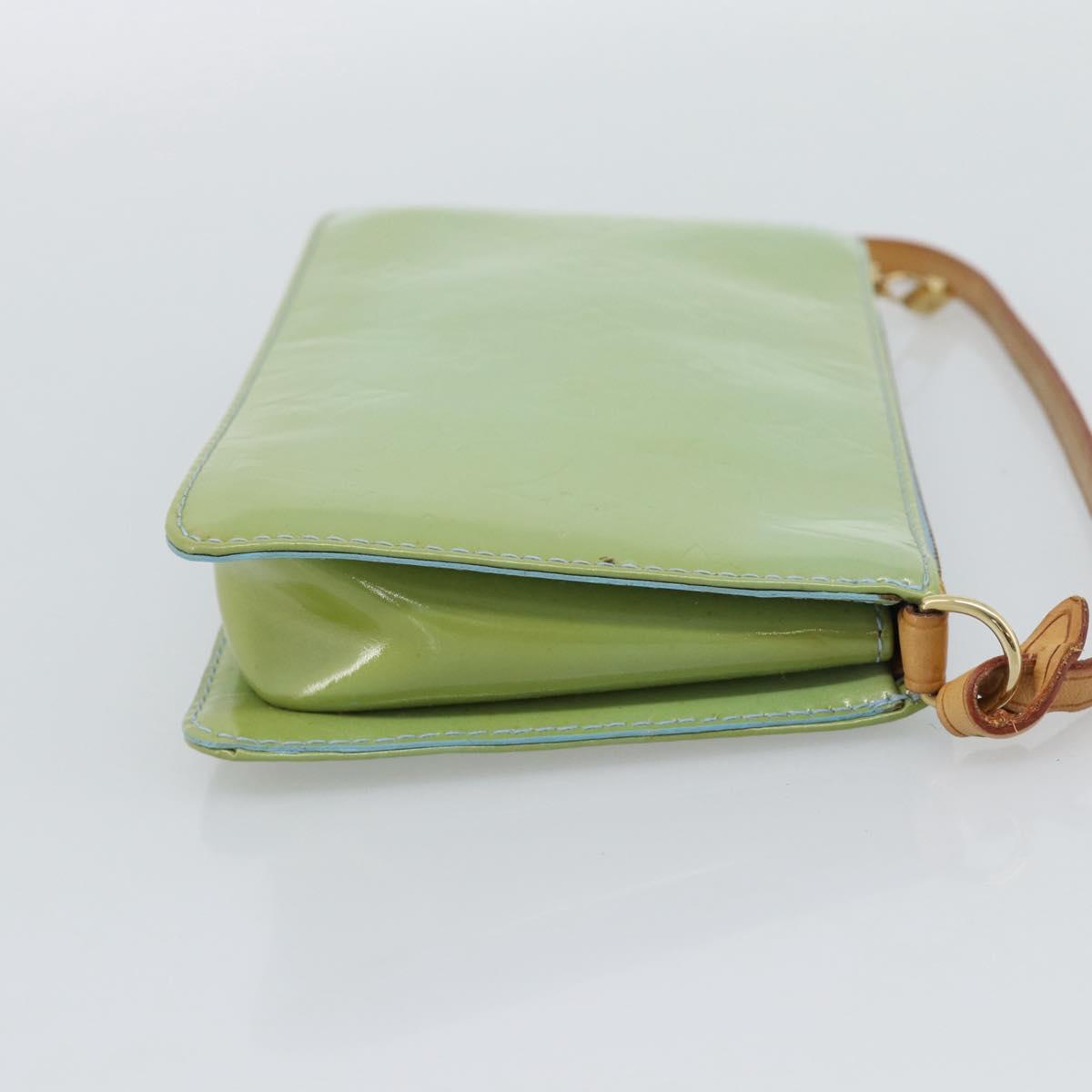 LOUIS VUITTON Monogram Vernis Lexington Accessory Pouch Blue M91011 Auth ep15271