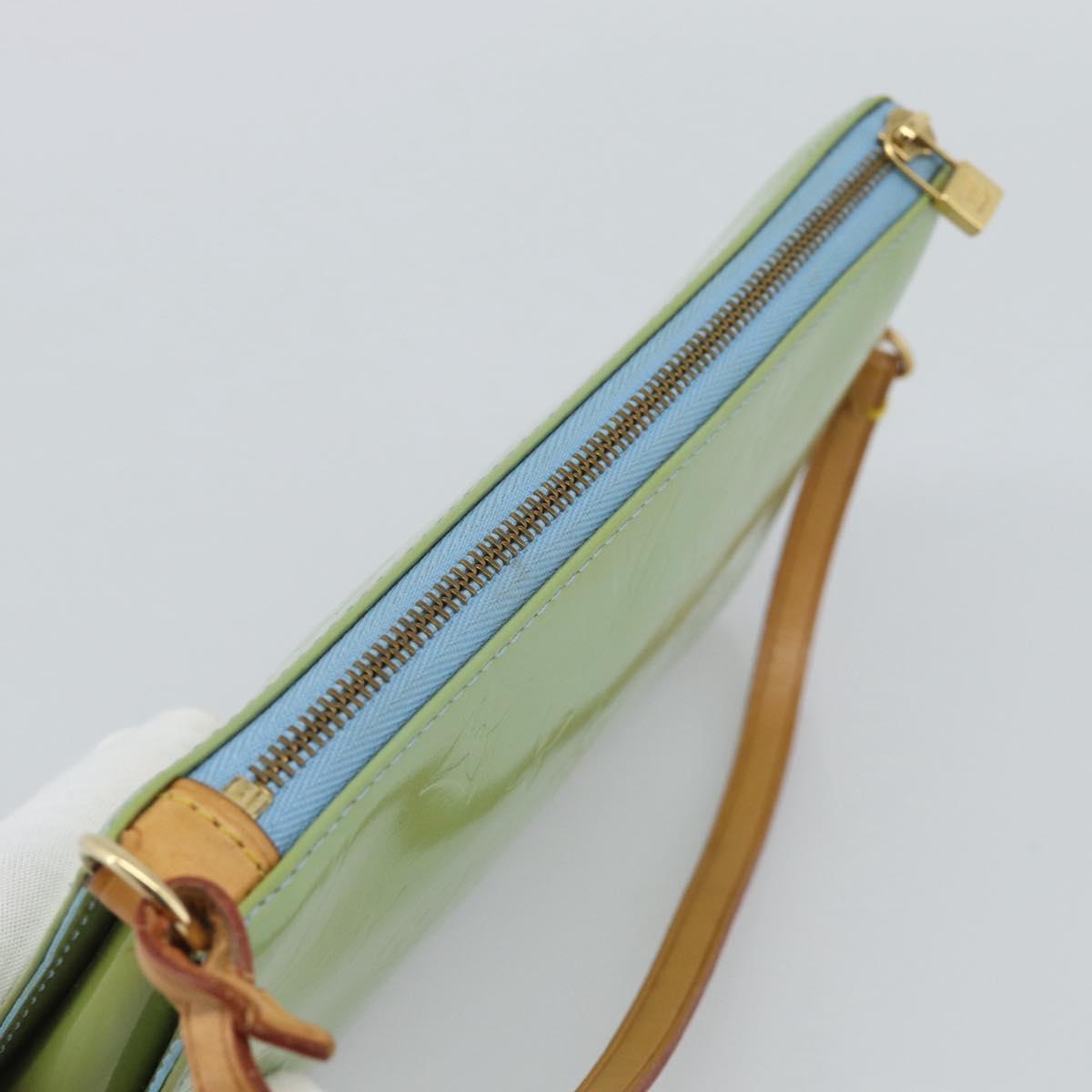 LOUIS VUITTON Monogram Vernis Lexington Accessory Pouch Blue M91011 Auth ep15271