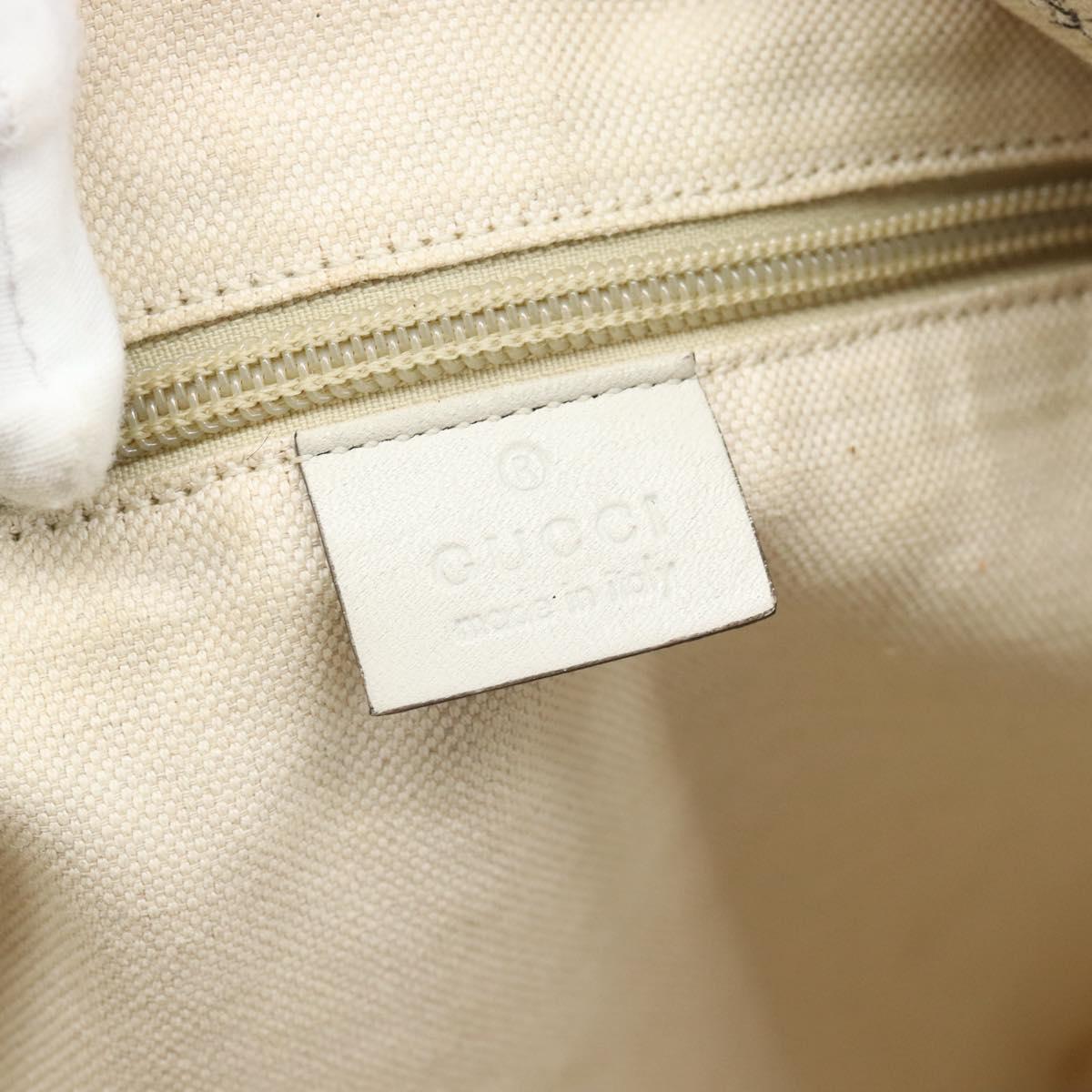 GUCCI Flora Tote Bag Canvas White Multicolor 295252 Auth ep15276
