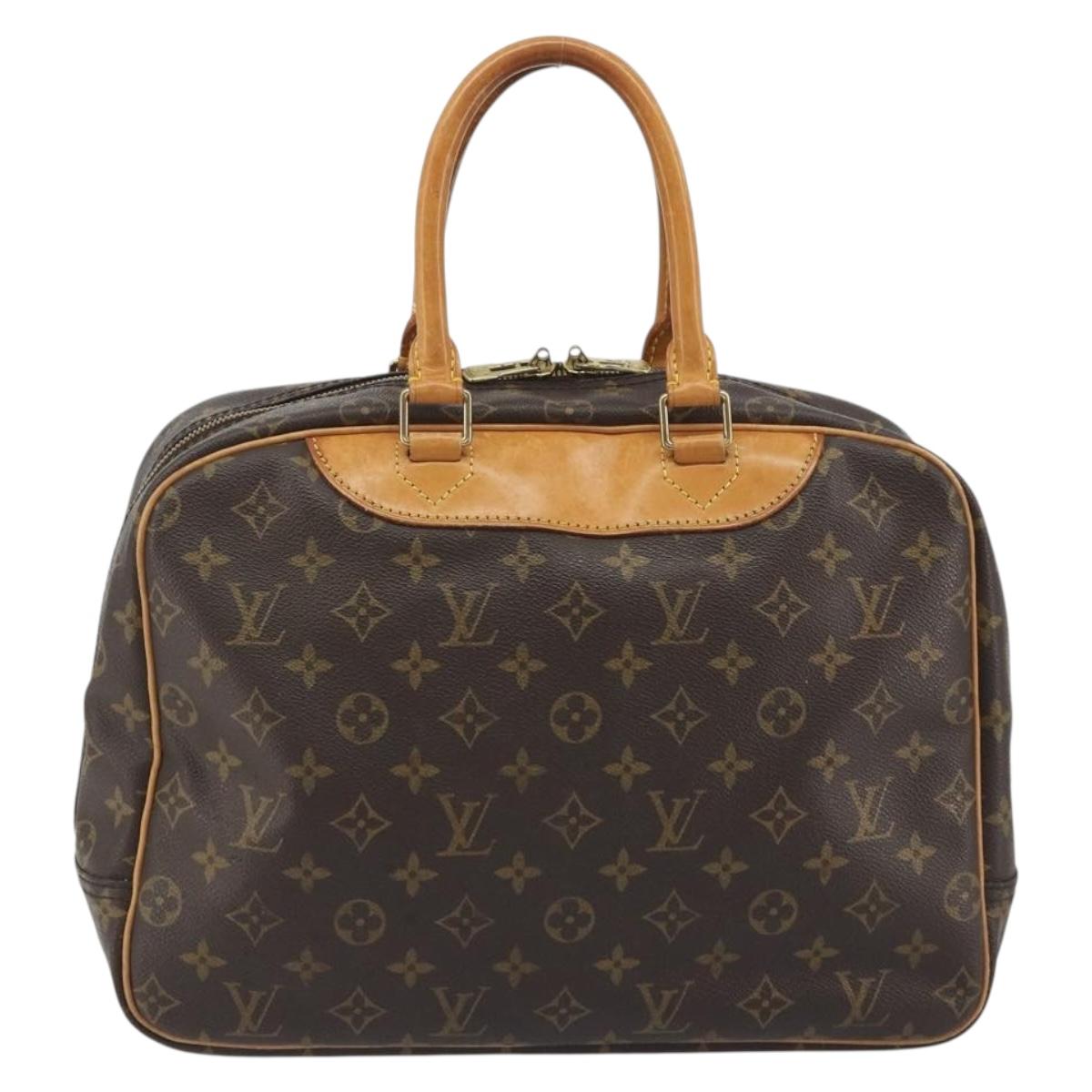 LOUIS VUITTON Monogram Deauville Hand Bag M47270 LV Auth ep15282