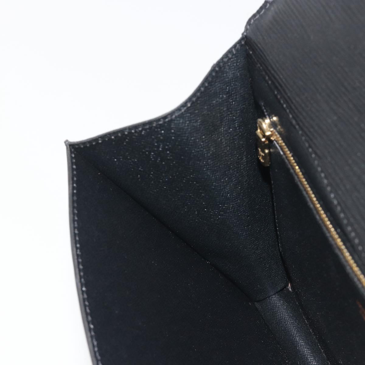 LOUIS VUITTON Epi Montaigne 27 Clutch Bag Black M52652 LV Auth ep15286