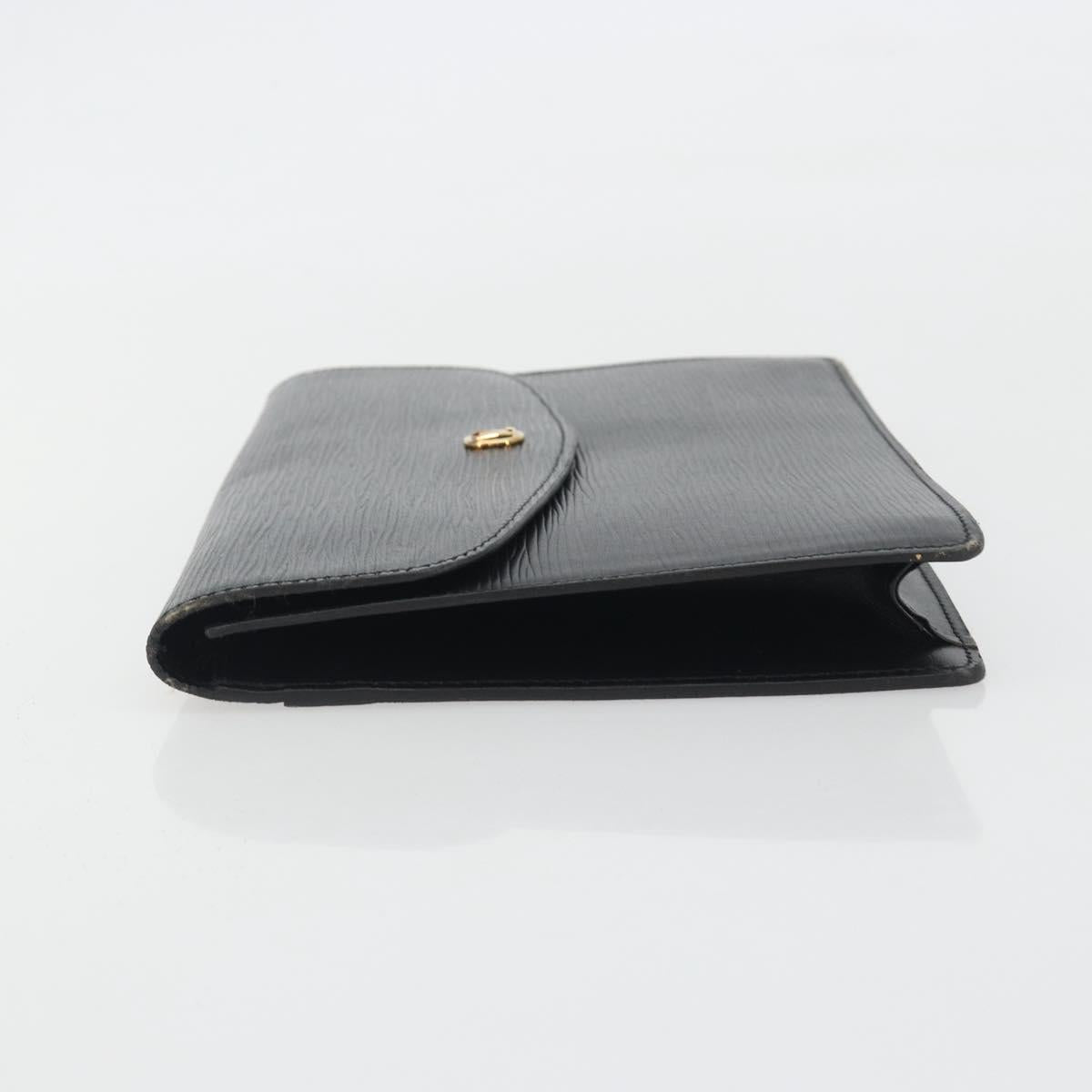 LOUIS VUITTON Epi Montaigne 27 Clutch Bag Black M52652 LV Auth ep15286