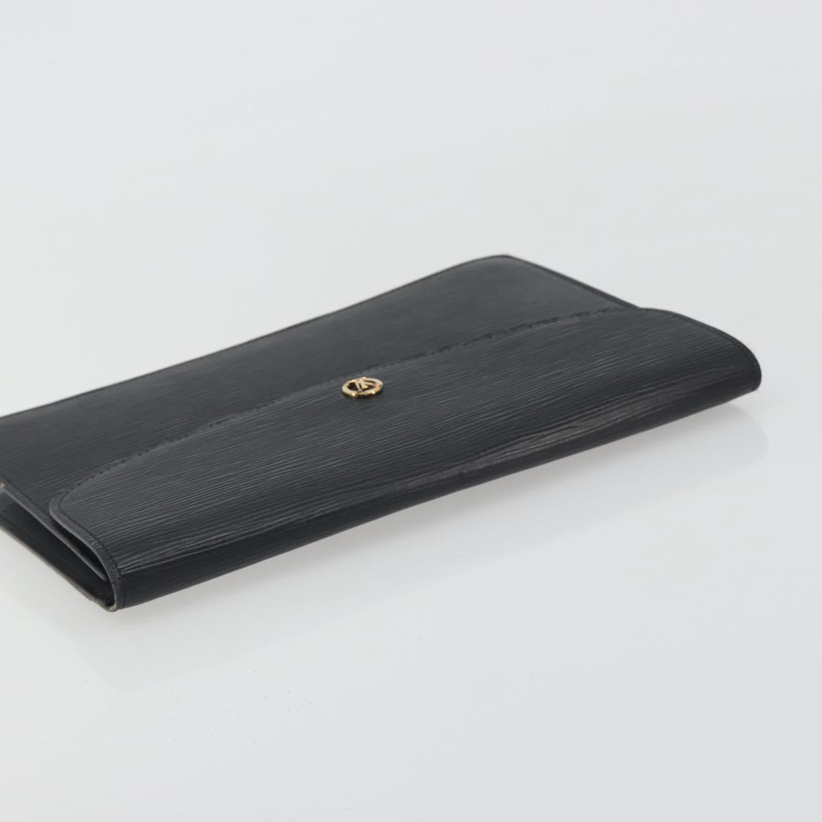 LOUIS VUITTON Epi Montaigne 27 Clutch Bag Black M52652 LV Auth ep15286