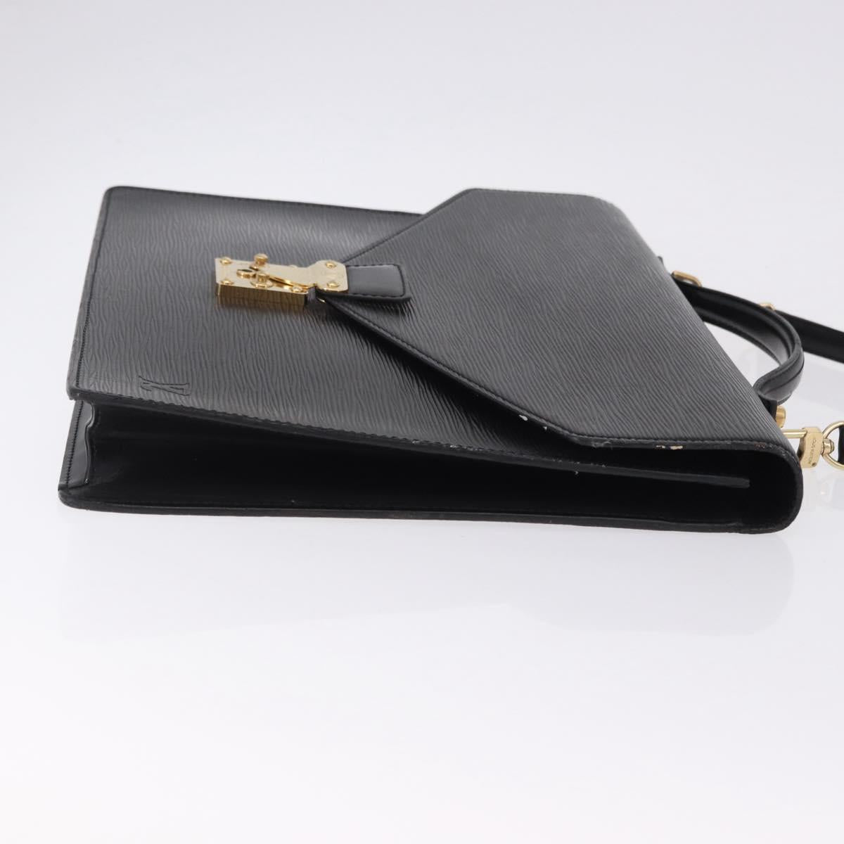 LOUIS VUITTON Epi Porte Documents Bandouliere Bag Black M54462 LV Auth ep15289A