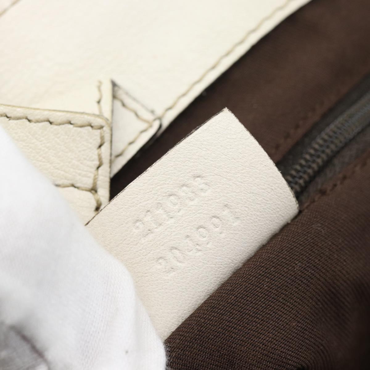 GUCCI GG Canvas Hand Bag Beige Gold Tone 211983 Auth ep15291