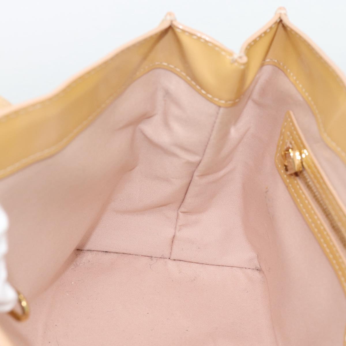 LOUIS VUITTON Monogram Vernis Wilshire PM Bag Broncorail M91452 LV Auth ep15299