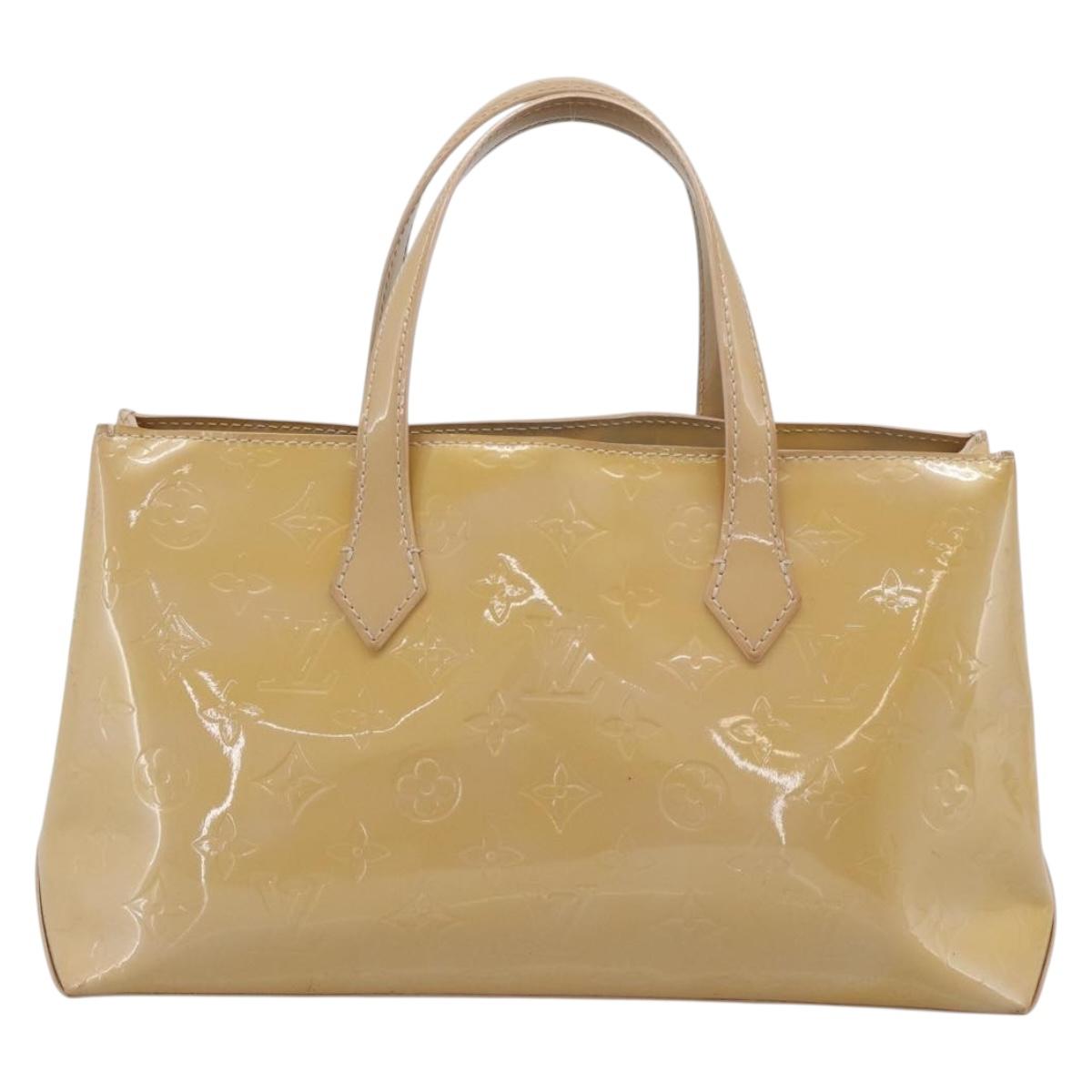 LOUIS VUITTON Monogram Vernis Wilshire PM Bag Broncorail M91452 LV Auth ep15299