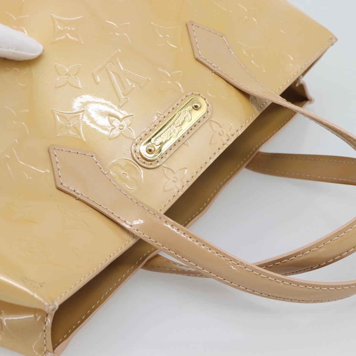 LOUIS VUITTON Monogram Vernis Wilshire PM Bag Broncorail M91452 LV Auth ep15299