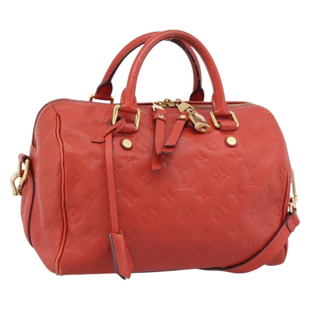 LOUIS VUITTON Monogram Empreinte Speedy Bandouliere 25 Orian M40758 Auth ep15301