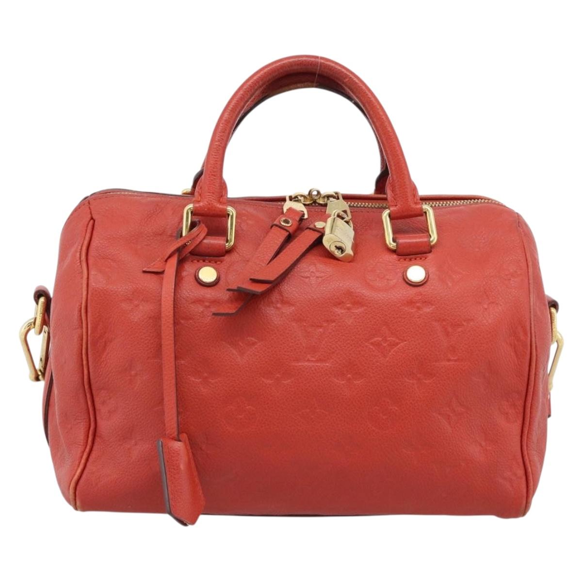 LOUIS VUITTON Monogram Empreinte Speedy Bandouliere 25 Orian M40758 Auth ep15301