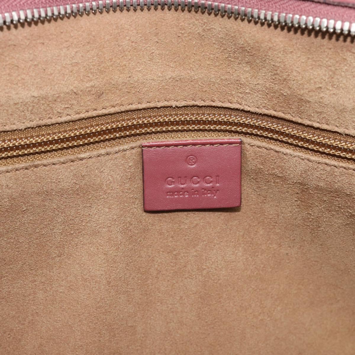 GUCCI GG Blooms Tote Bag PVC Leather 2way Beige Pink 410748 Auth ep15302A
