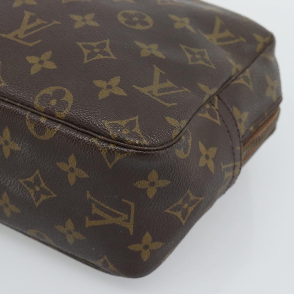 LOUIS VUITTON Monogram Trousse Toilette 28 Clutch Bag M47522 LV Auth ep15304