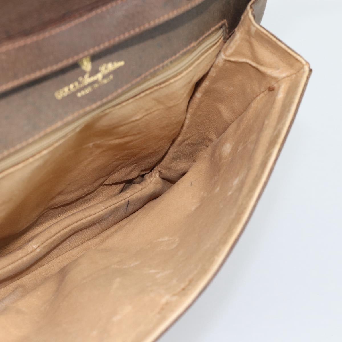 GUCCI GG Supreme Shoulder Bag PVC Leather Beige Gold 904 23 025 Auth ep15305