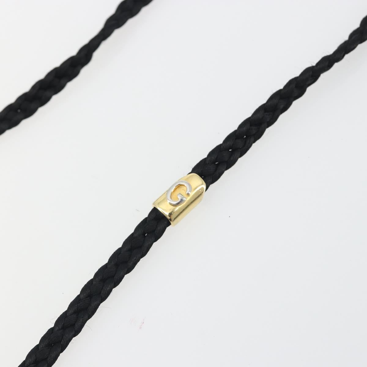 GUCCI Shoulder Bag Velor Black Gold Tone Auth ep15318