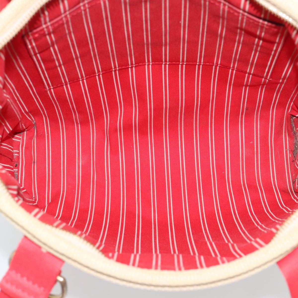 LOUIS VUITTON Antigua Cabas MM Tote Bag Beige Red M40035 LV Auth ep15323