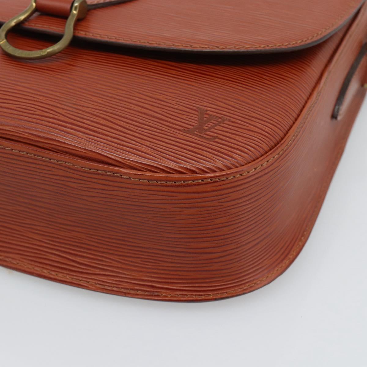 LOUIS VUITTON Epi Saint Cloud GM Shoulder Bag Brown M52193 LV Auth ep15325