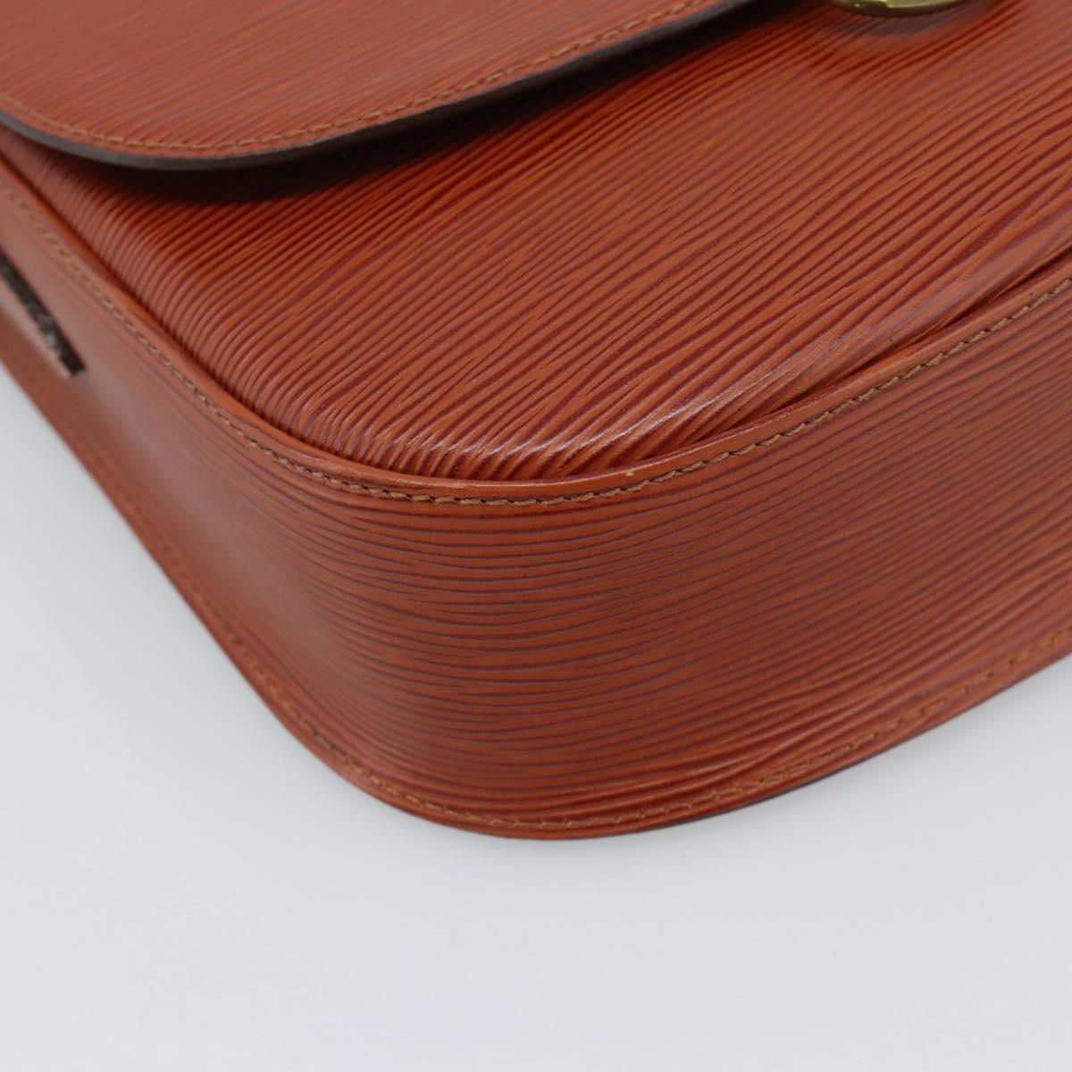 LOUIS VUITTON Epi Saint Cloud GM Shoulder Bag Brown M52193 LV Auth ep15325