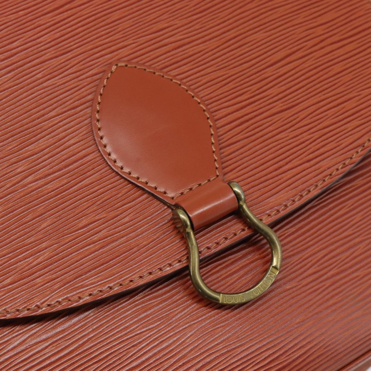 LOUIS VUITTON Epi Saint Cloud GM Shoulder Bag Brown M52193 LV Auth ep15325