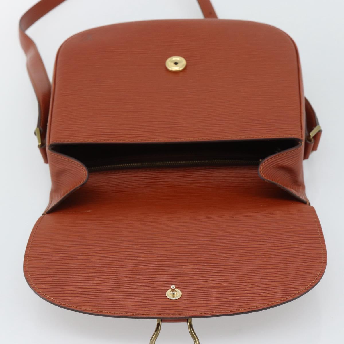 LOUIS VUITTON Epi Saint Cloud GM Shoulder Bag Brown M52193 LV Auth ep15325
