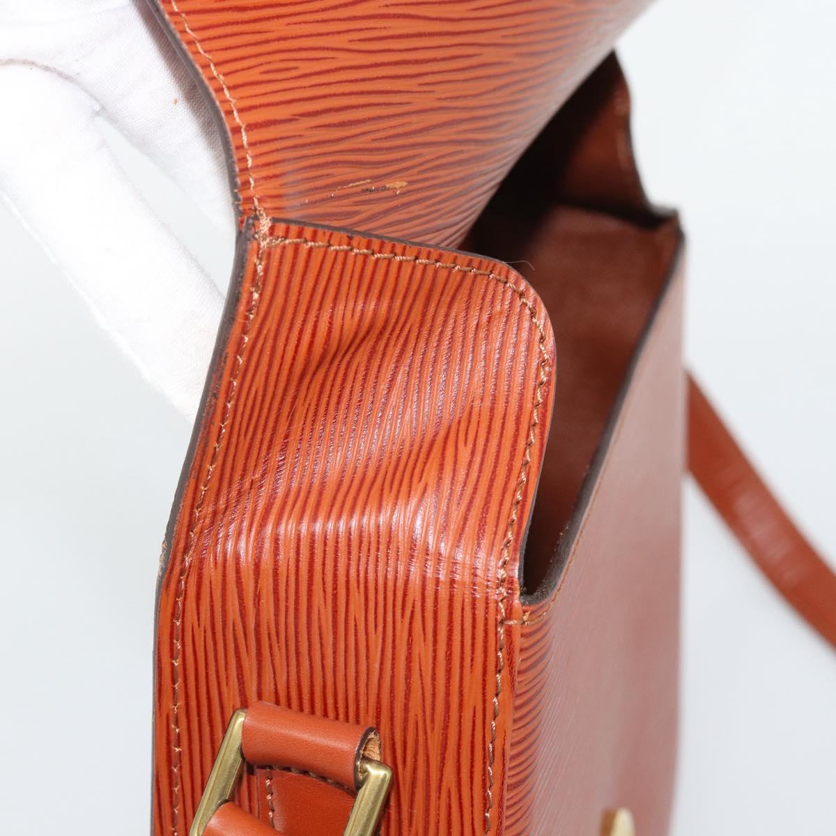 LOUIS VUITTON Epi Saint Cloud GM Shoulder Bag Brown M52193 LV Auth ep15325