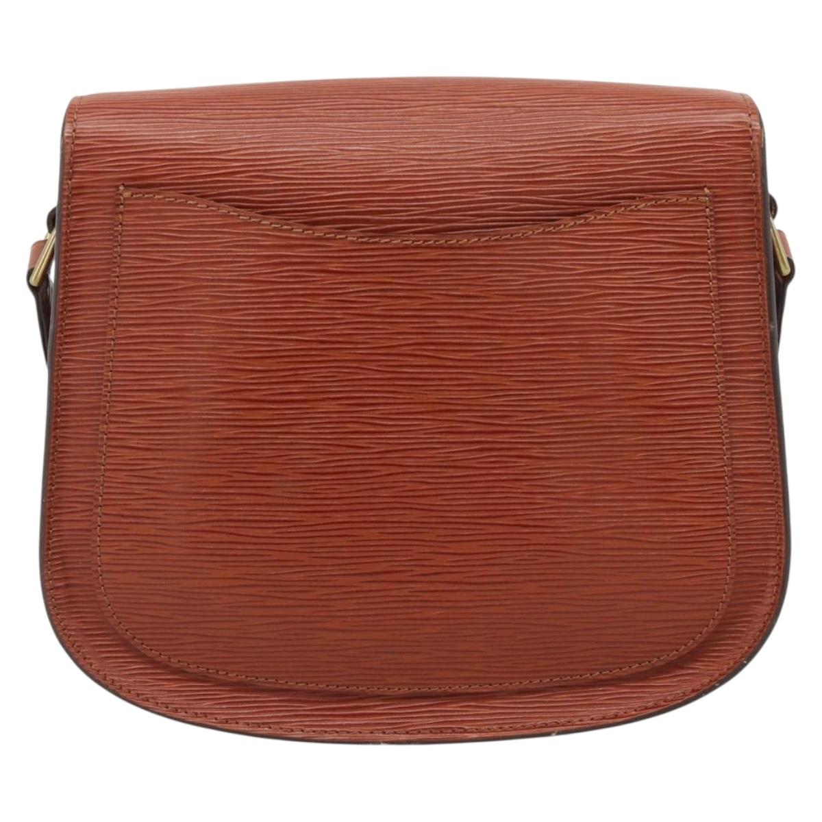LOUIS VUITTON Epi Saint Cloud GM Shoulder Bag Brown M52193 LV Auth ep15325