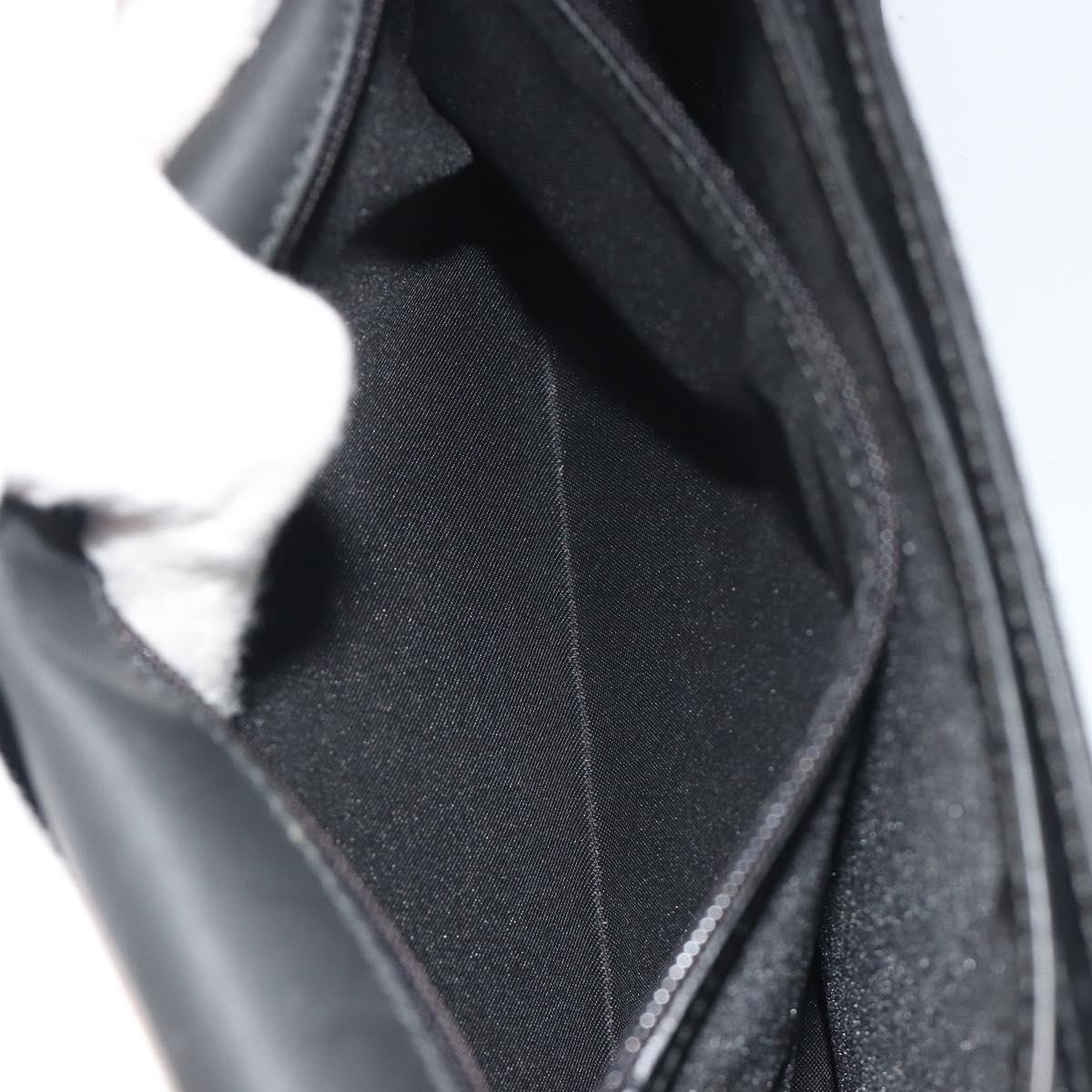 GUCCI GG Clutch Bag Nylon Black Silver 018 1600 Auth ep15330
