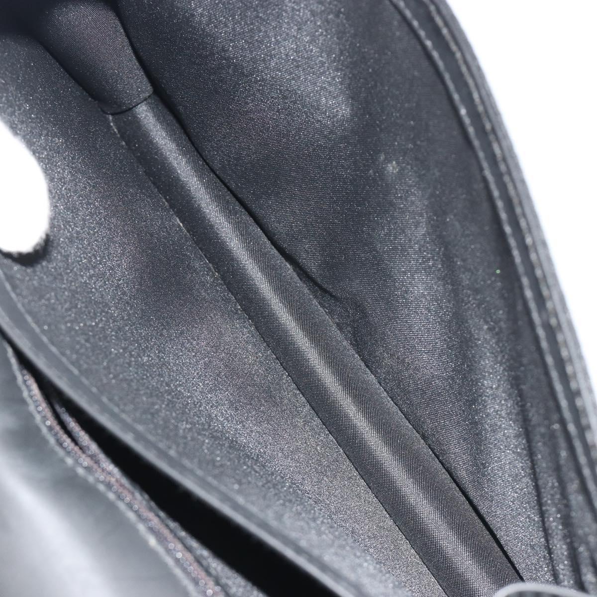 GUCCI GG Clutch Bag Nylon Black Silver 018 1600 Auth ep15330