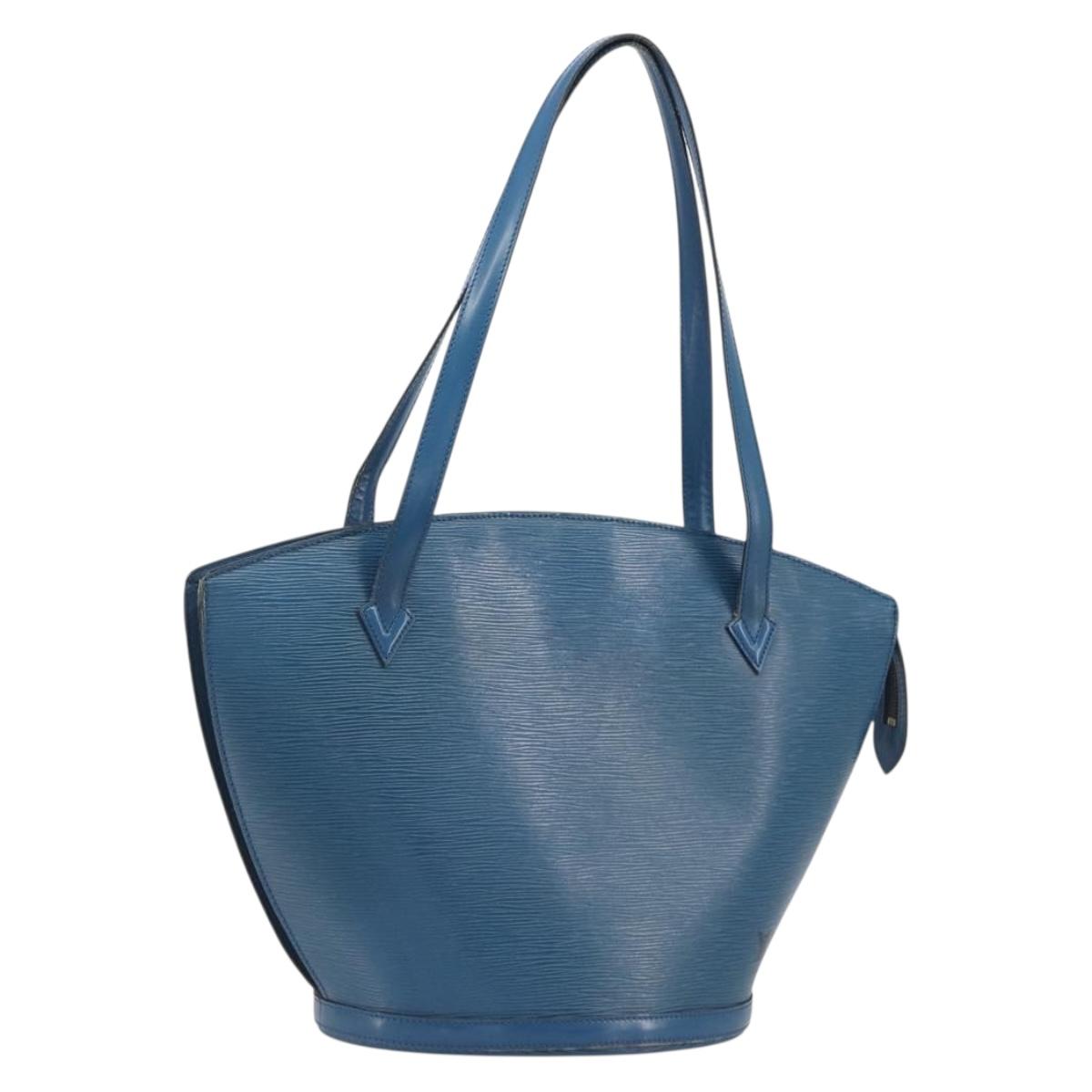 LOUIS VUITTON Epi Saint Jacques Shopping Shoulder Bag Blue M52275 Auth ep15342