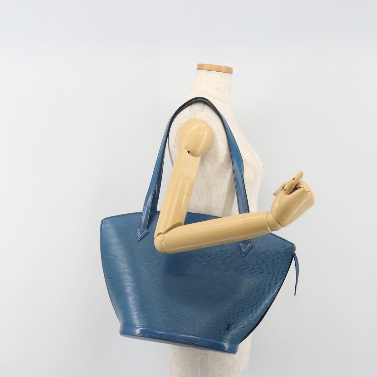 LOUIS VUITTON Epi Saint Jacques Shopping Shoulder Bag Blue M52275 Auth ep15342