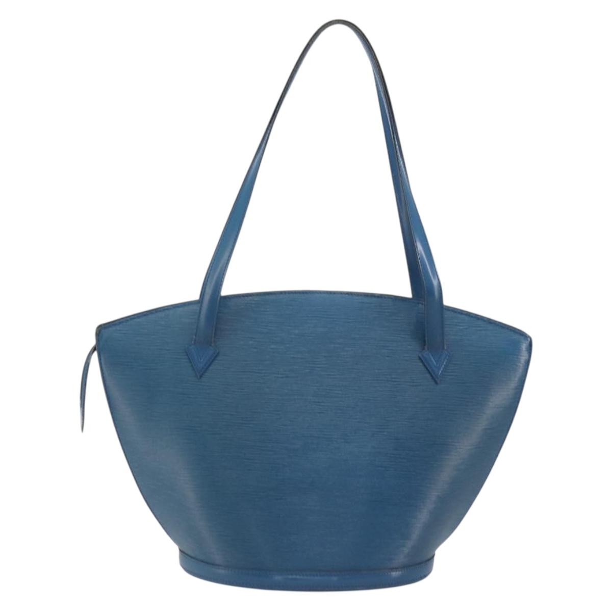 LOUIS VUITTON Epi Saint Jacques Shopping Shoulder Bag Blue M52275 Auth ep15342