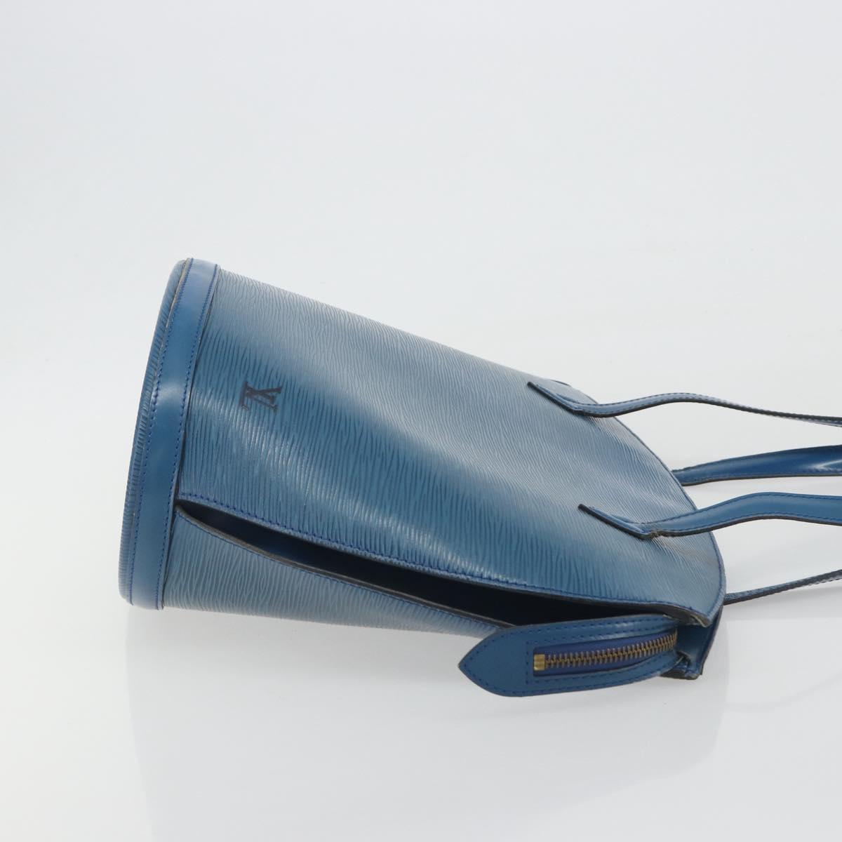 LOUIS VUITTON Epi Saint Jacques Shopping Shoulder Bag Blue M52275 Auth ep15342