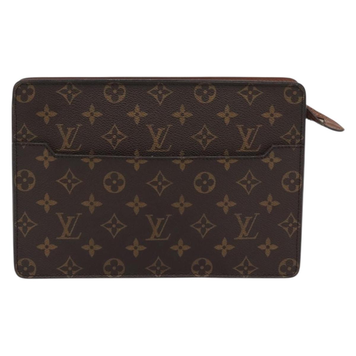 LOUIS VUITTON Monogram Pochette Homme Clutch Bag M51795 LV Auth ep15346