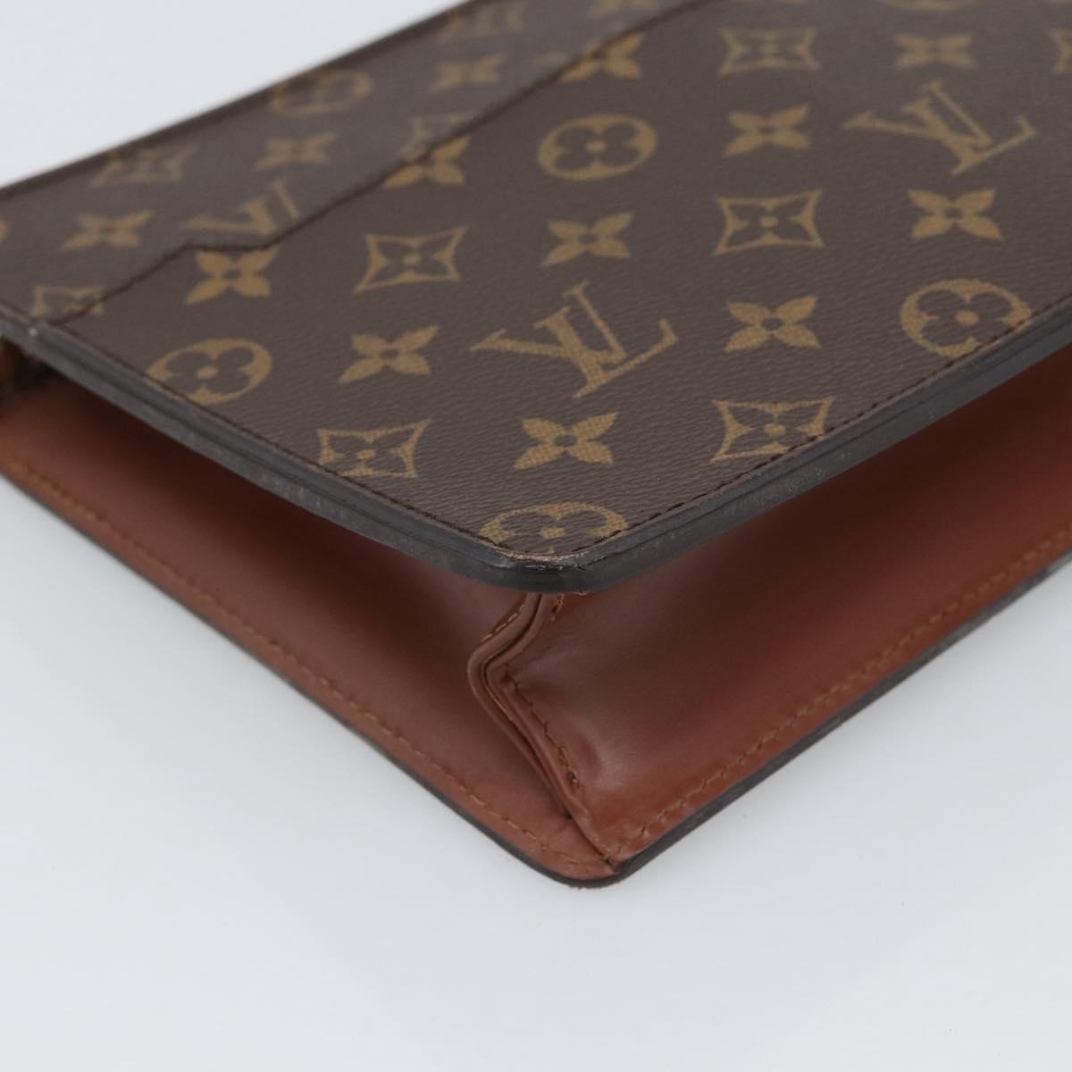 LOUIS VUITTON Monogram Pochette Homme Clutch Bag M51795 LV Auth ep15346